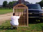 Square Lattice gate w casey holding