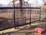 OrnamentalBrassCantileverGatewithPuppyProofPickets